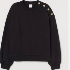 H&M Sweater with Gold Button Accents